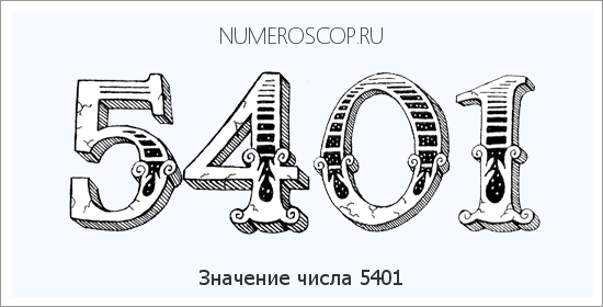 Расшифровка значения числа 5401 по цифрам в нумерологии
