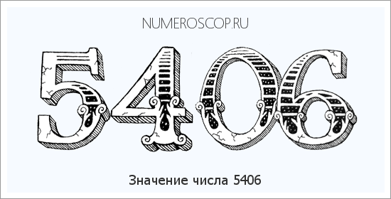 Расшифровка значения числа 5406 по цифрам в нумерологии