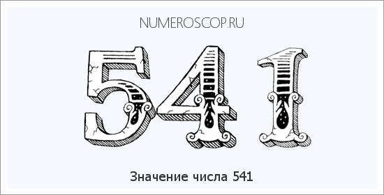 Расшифровка значения числа 541 по цифрам в нумерологии