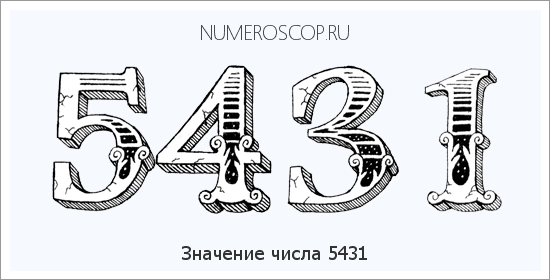 Расшифровка значения числа 5431 по цифрам в нумерологии