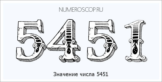Расшифровка значения числа 5451 по цифрам в нумерологии