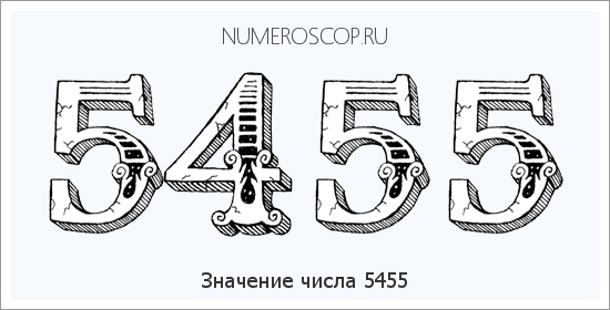 Расшифровка значения числа 5455 по цифрам в нумерологии