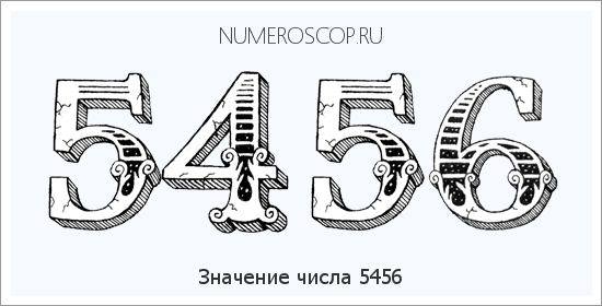 Расшифровка значения числа 5456 по цифрам в нумерологии