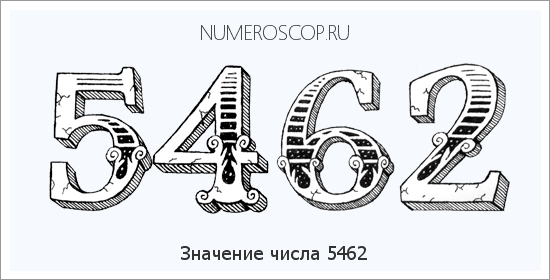 Расшифровка значения числа 5462 по цифрам в нумерологии