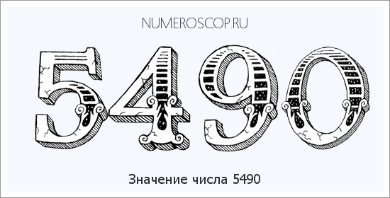 Расшифровка значения числа 5490 по цифрам в нумерологии