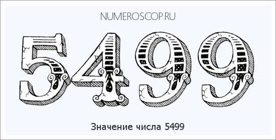 Расшифровка значения числа 5499 по цифрам в нумерологии