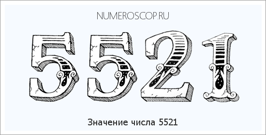 Расшифровка значения числа 5521 по цифрам в нумерологии