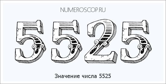 Расшифровка значения числа 5525 по цифрам в нумерологии
