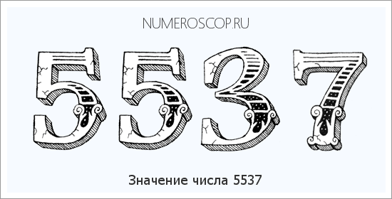 Расшифровка значения числа 5537 по цифрам в нумерологии