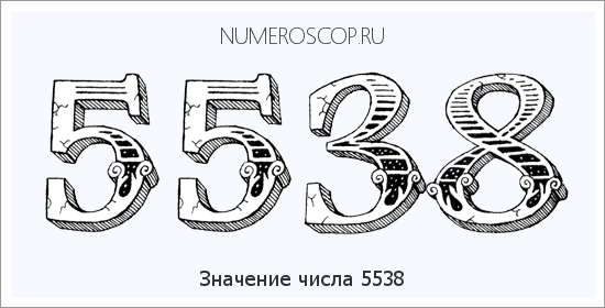 Расшифровка значения числа 5538 по цифрам в нумерологии