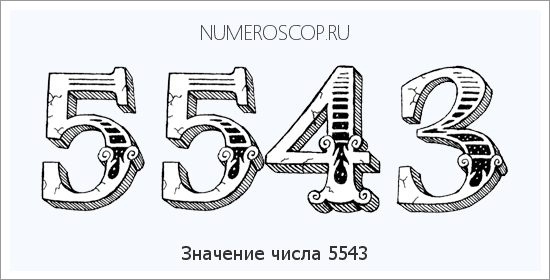 Расшифровка значения числа 5543 по цифрам в нумерологии