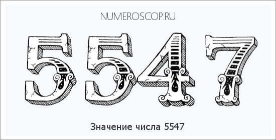 Расшифровка значения числа 5547 по цифрам в нумерологии