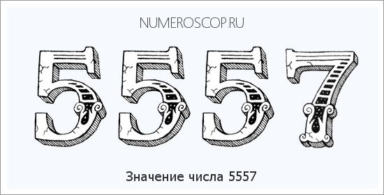 Расшифровка значения числа 5557 по цифрам в нумерологии