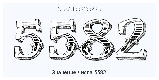 Расшифровка значения числа 5582 по цифрам в нумерологии