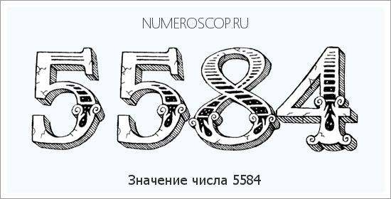 Расшифровка значения числа 5584 по цифрам в нумерологии