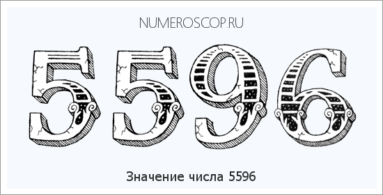 Расшифровка значения числа 5596 по цифрам в нумерологии