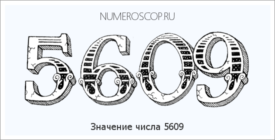 Расшифровка значения числа 5609 по цифрам в нумерологии