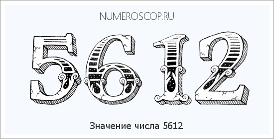 Расшифровка значения числа 5612 по цифрам в нумерологии