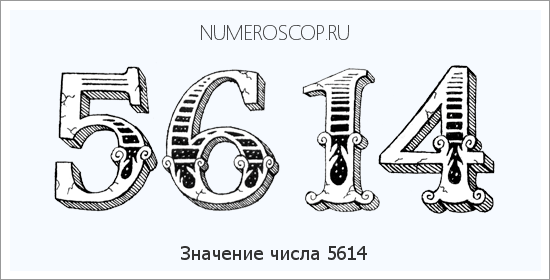 Расшифровка значения числа 5614 по цифрам в нумерологии