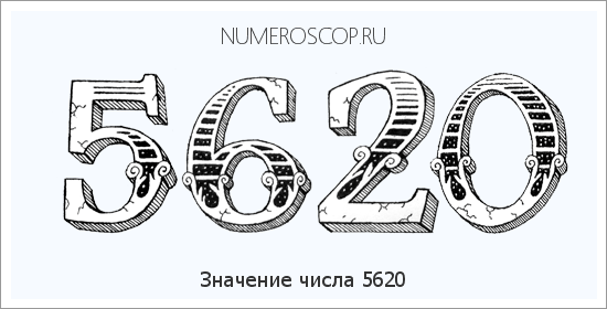 Расшифровка значения числа 5620 по цифрам в нумерологии