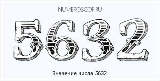Расшифровка значения числа 5632 по цифрам в нумерологии