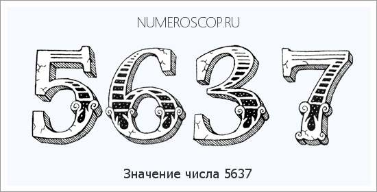 Расшифровка значения числа 5637 по цифрам в нумерологии