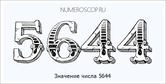 Расшифровка значения числа 5644 по цифрам в нумерологии