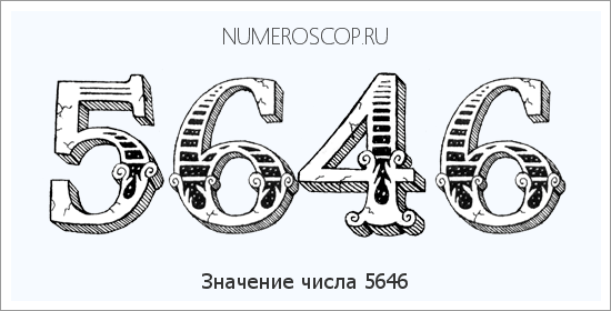 Расшифровка значения числа 5646 по цифрам в нумерологии