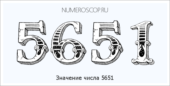 Расшифровка значения числа 5651 по цифрам в нумерологии