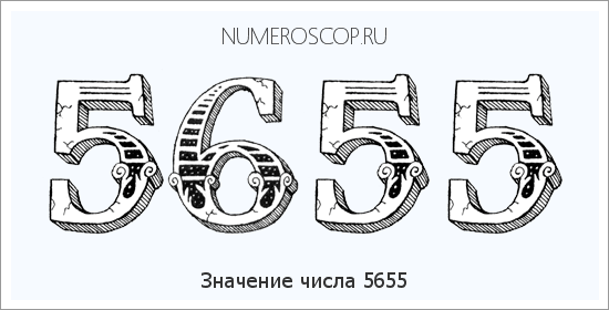 Расшифровка значения числа 5655 по цифрам в нумерологии