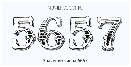 Расшифровка значения числа 5657 по цифрам в нумерологии