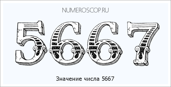 Расшифровка значения числа 5667 по цифрам в нумерологии