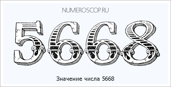 Расшифровка значения числа 5668 по цифрам в нумерологии