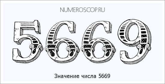 Расшифровка значения числа 5669 по цифрам в нумерологии