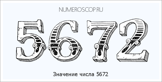 Расшифровка значения числа 5672 по цифрам в нумерологии