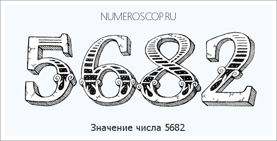 Расшифровка значения числа 5682 по цифрам в нумерологии