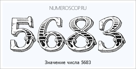 Расшифровка значения числа 5683 по цифрам в нумерологии