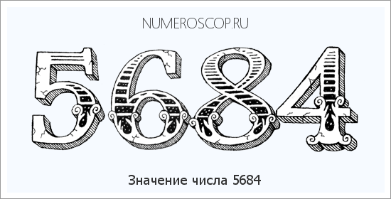 Расшифровка значения числа 5684 по цифрам в нумерологии
