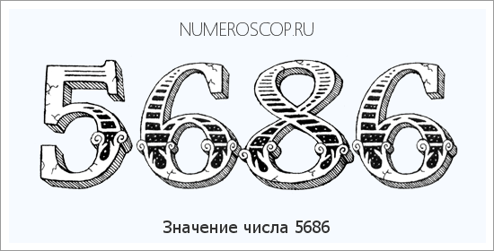 Расшифровка значения числа 5686 по цифрам в нумерологии