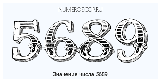 Расшифровка значения числа 5689 по цифрам в нумерологии