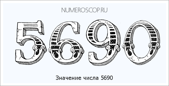 Расшифровка значения числа 5690 по цифрам в нумерологии