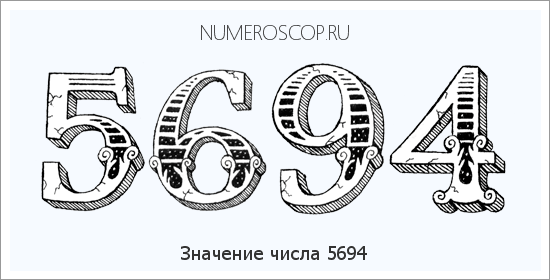 Расшифровка значения числа 5694 по цифрам в нумерологии