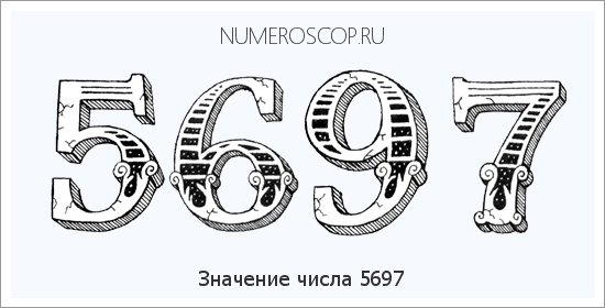 Расшифровка значения числа 5697 по цифрам в нумерологии