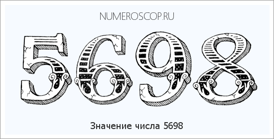 Расшифровка значения числа 5698 по цифрам в нумерологии