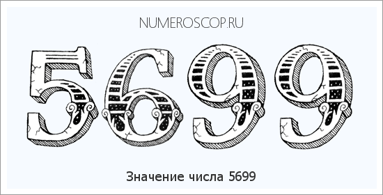 Расшифровка значения числа 5699 по цифрам в нумерологии