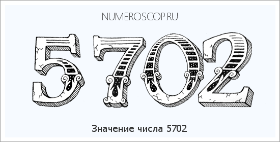 Расшифровка значения числа 5702 по цифрам в нумерологии