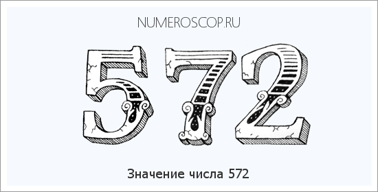 Расшифровка значения числа 572 по цифрам в нумерологии