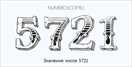 Расшифровка значения числа 5721 по цифрам в нумерологии