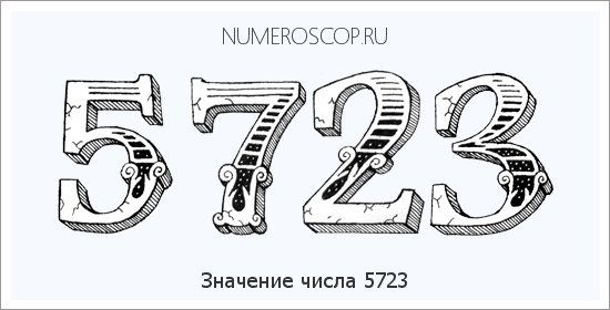 Расшифровка значения числа 5723 по цифрам в нумерологии