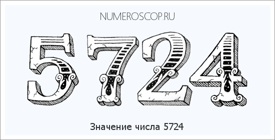 Расшифровка значения числа 5724 по цифрам в нумерологии